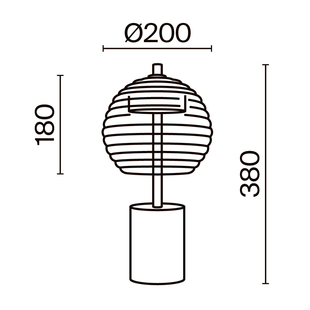 Laualamp P060TL-L12BK