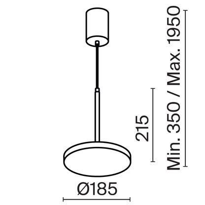 Rippvalgusti P076PL-L12W3K-B