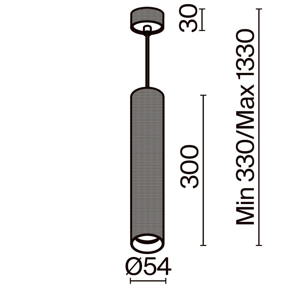 Rippvalgusti P082PL-GU10-W