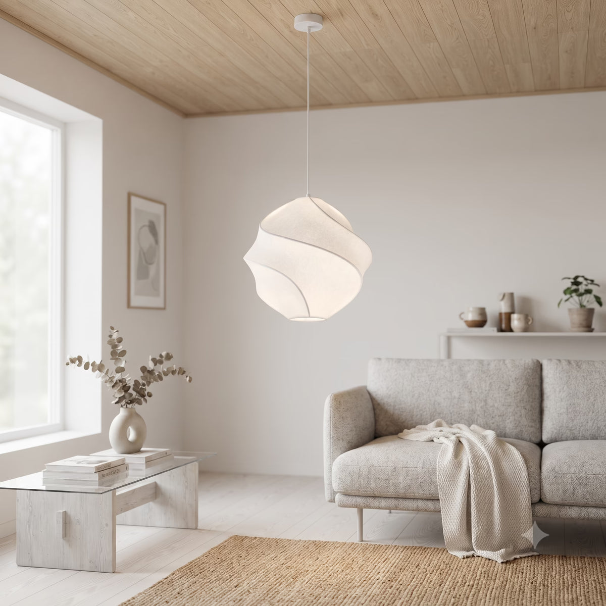 Luminaire suspendu Bloom blanc 400mm