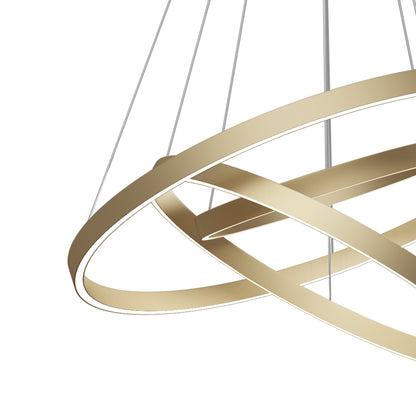 Discover the Maytoni Rim brass modern LED pendant light 