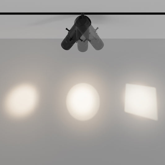Luminaire sur rail TR108-4-10W3K-DS-B