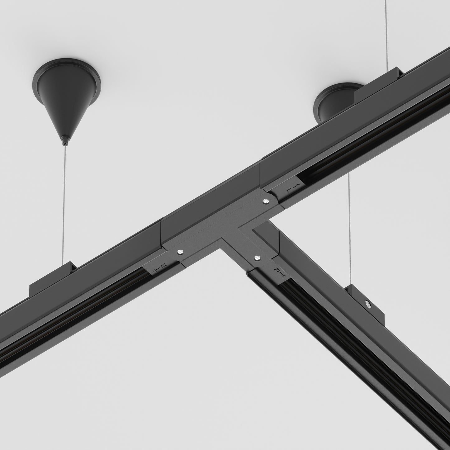 TRA005CT-31B-R Connector T-shaped Right Trinity Black
