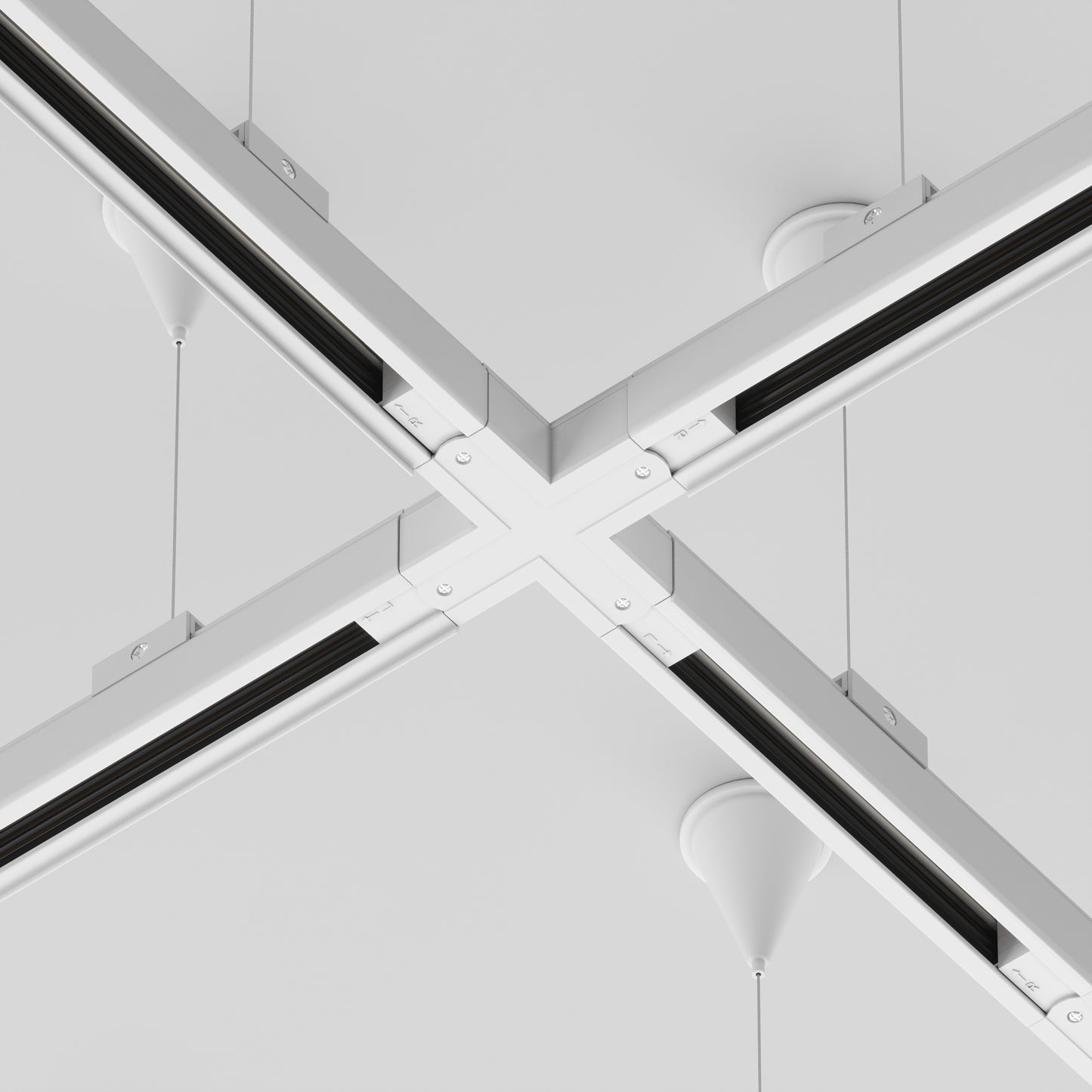 TRA005CX-31W Trinity X-shaped Connector White