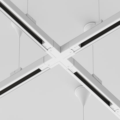 TRA005CX-31W Trinity X-shaped Connector White