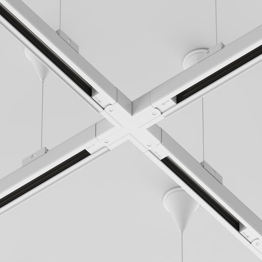 TRA005CX-31W Trinity X-shaped Connector White