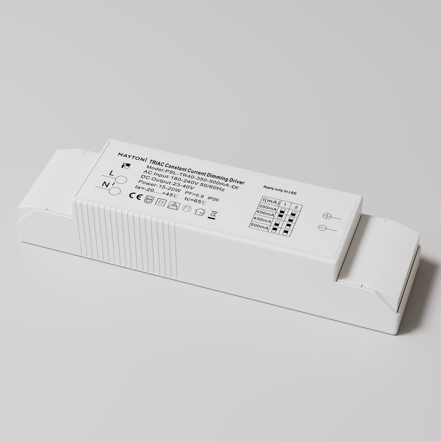 Toiteplokk PSL-TR40-350-500mA-DE
