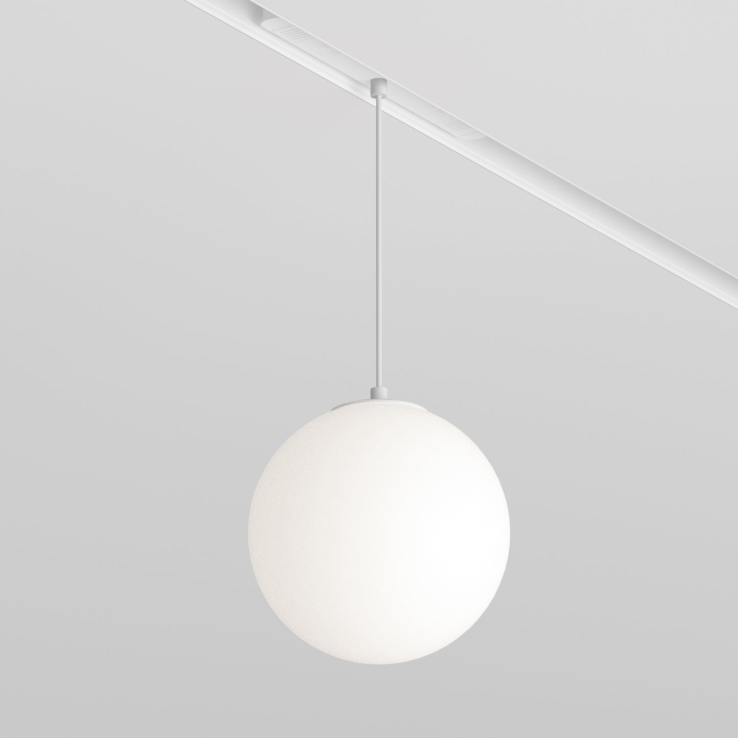 Pendant track luminaire TR039-4-5W3K-WW-DS-W-1