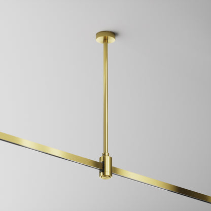 Ceiling mount 300mm with power input "Flarity" brass TRA158C-B1-BS