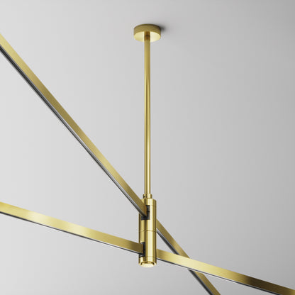 Double ceiling mount 300mm "Flarity" brass TRA158C-D1-BS