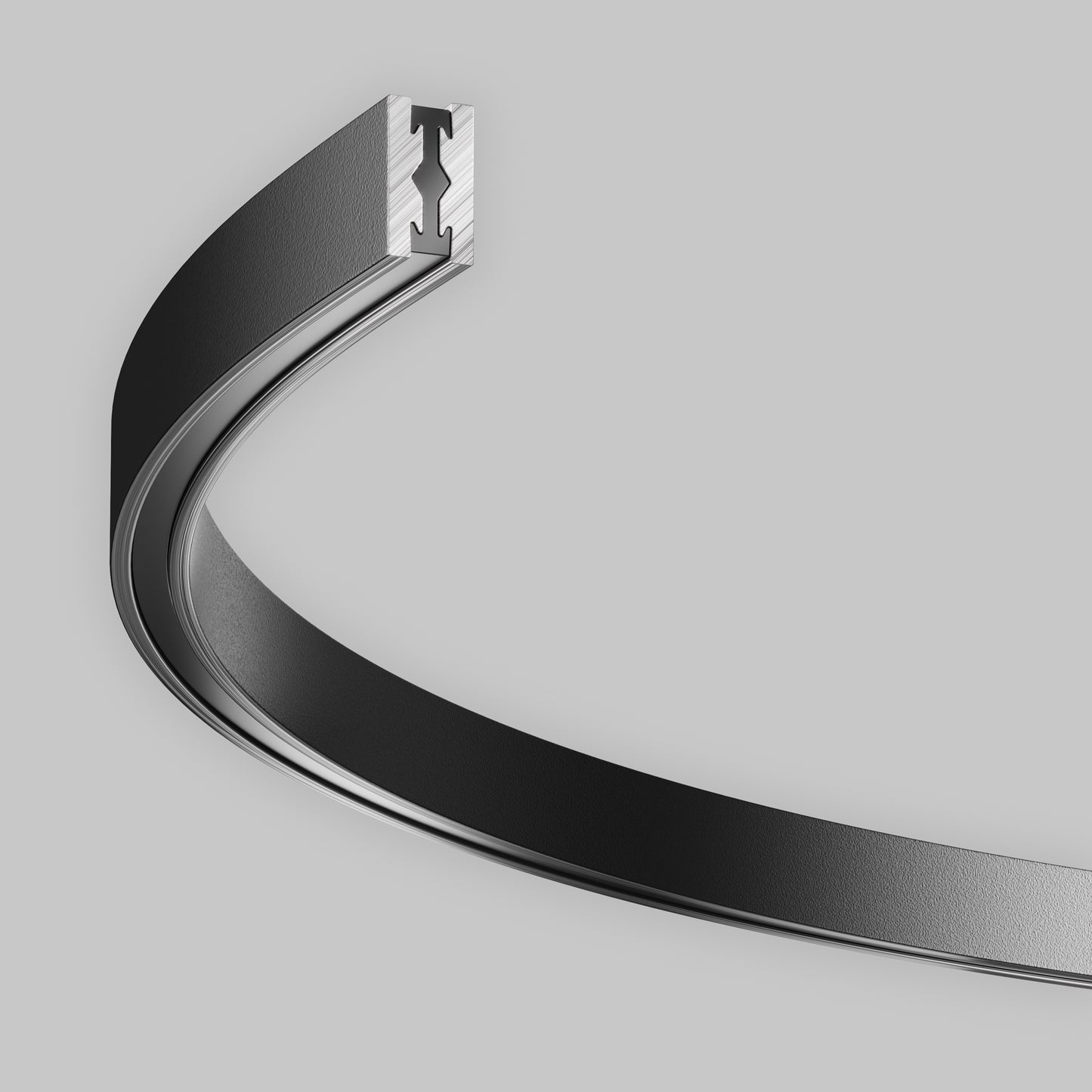 Semi-circular cross-section track 650 mm TRX154-SR-D650-B