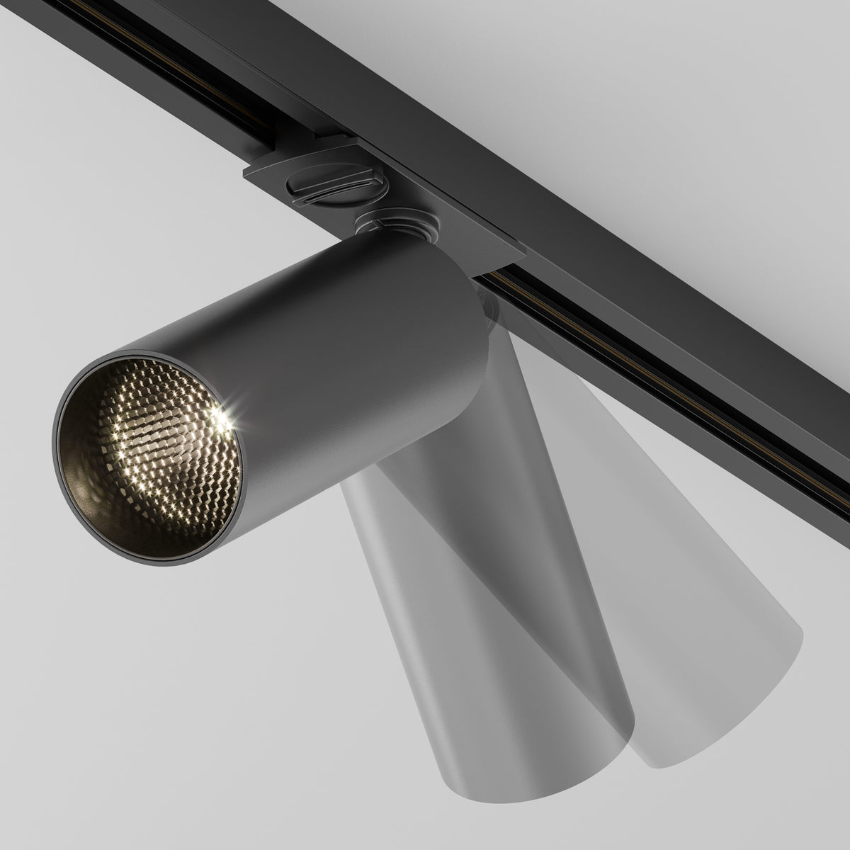 Luminaire sur rail TR021-1-12B3K-W-D-B