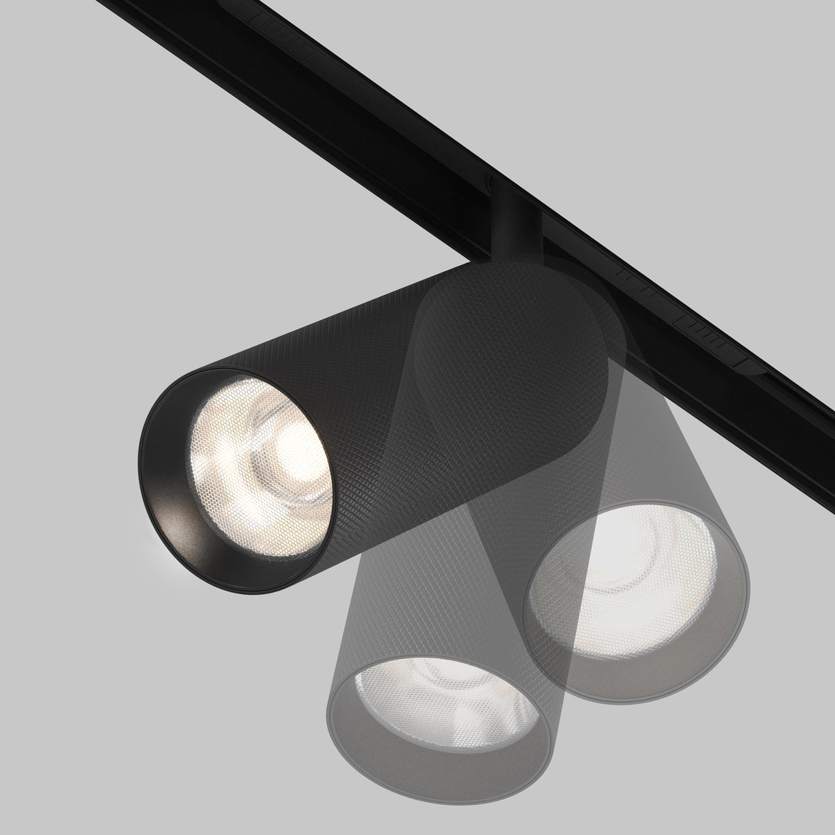 Luminaire sur rail TR097-2-12W4K-M-BB