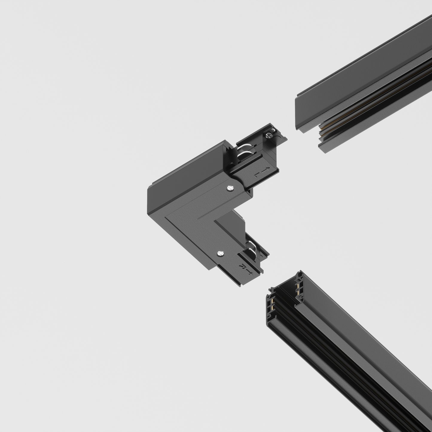 TRA005CL-31B-L External Corner Connector Trinity Black