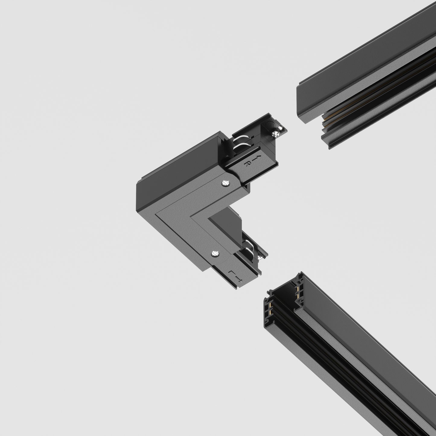 TRA005CL-31B-R Internal Corner Connector Trinity Black