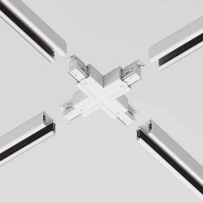 TRA005CX-31W Trinity X-shaped Connector White