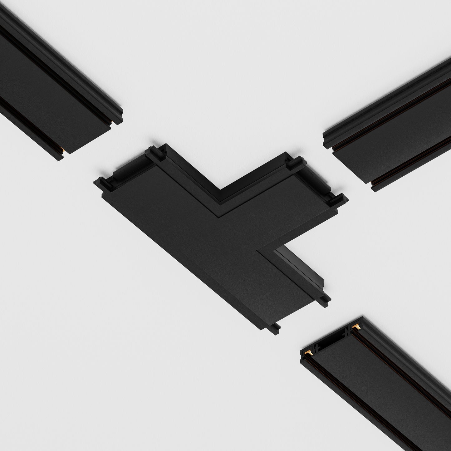 TRA084CT-11B Connector T-shaped Radity Black