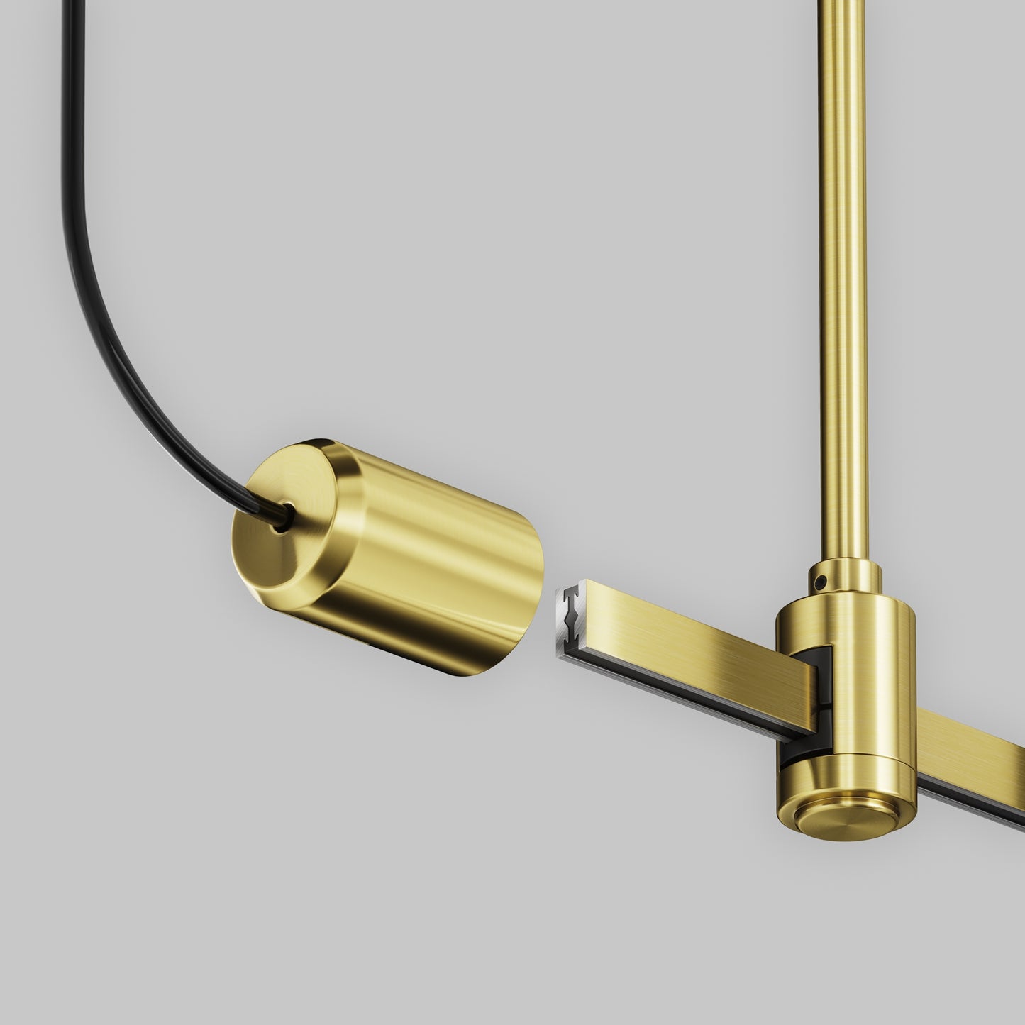 Side power input "Flarity" brass TRA154C-SB1-BS