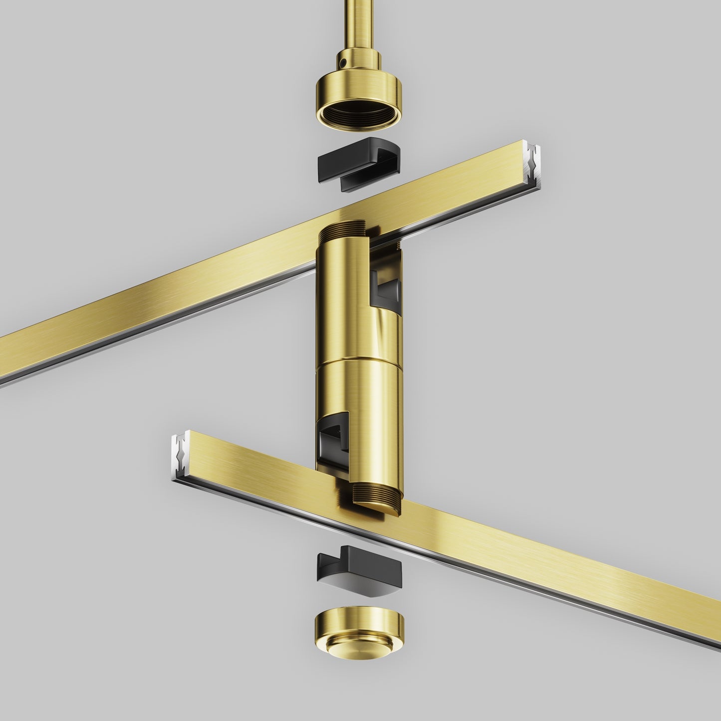 Double ceiling mount 300mm "Flarity" brass TRA158C-D1-BS