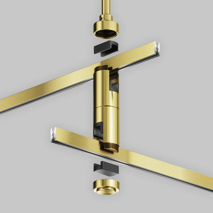 Kahekordne laekinnitus 700mm "Flarity" messing TRA159C-D1-BS
