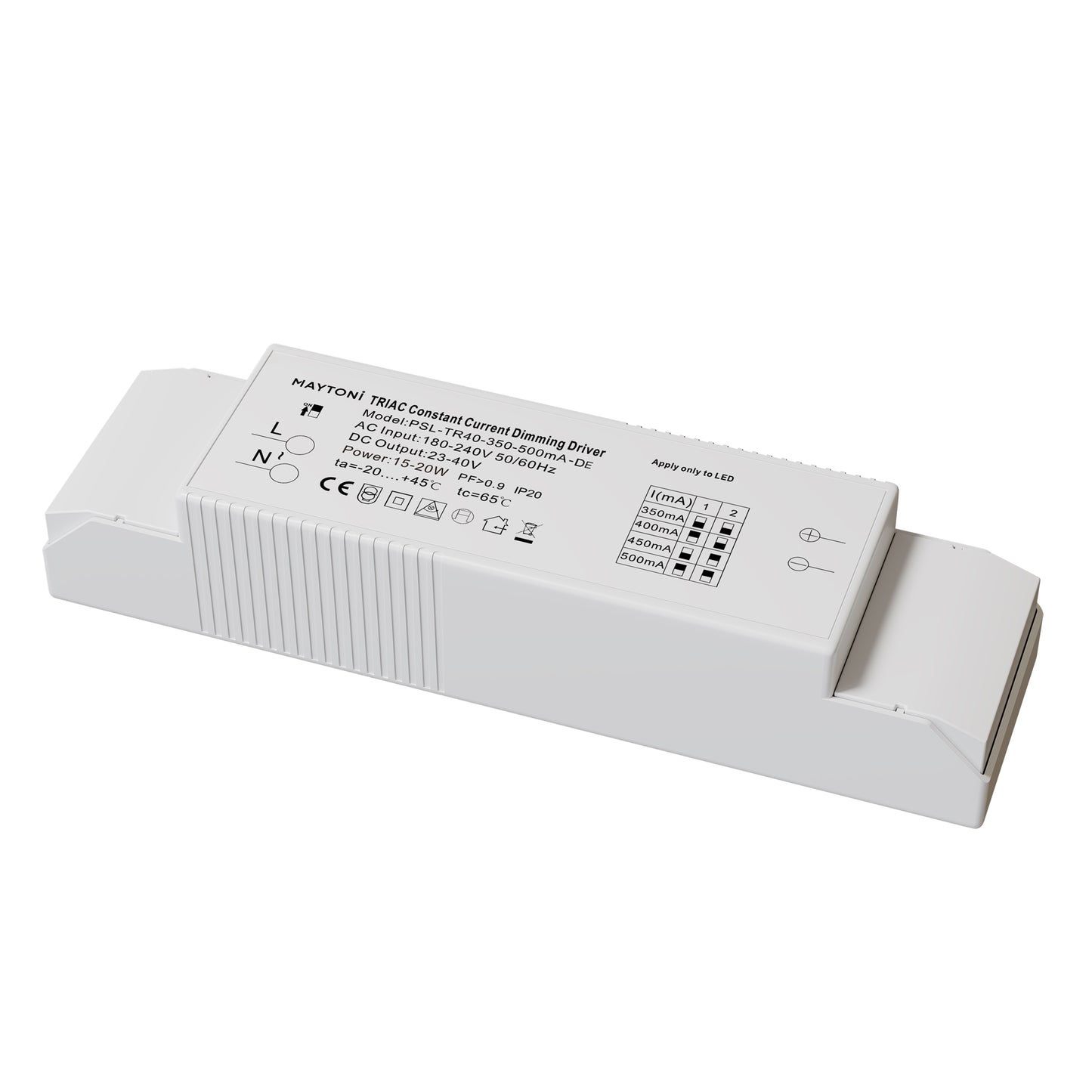 Toiteplokk PSL-TR40-350-500mA-DE
