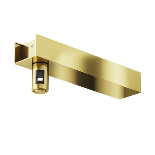 Wall-mounted base for power supply unit with "Flarity" power input brass TRA155CW-BB-BS