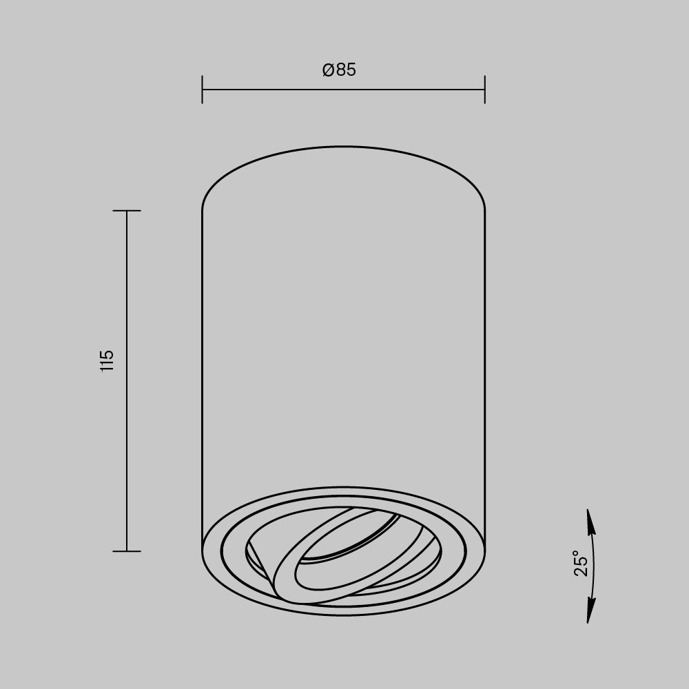 Ceiling luminaire C016CL-01W