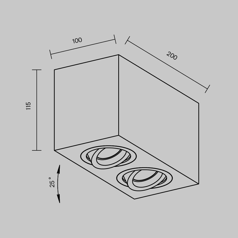 Ceiling luminaire C017CL-02B