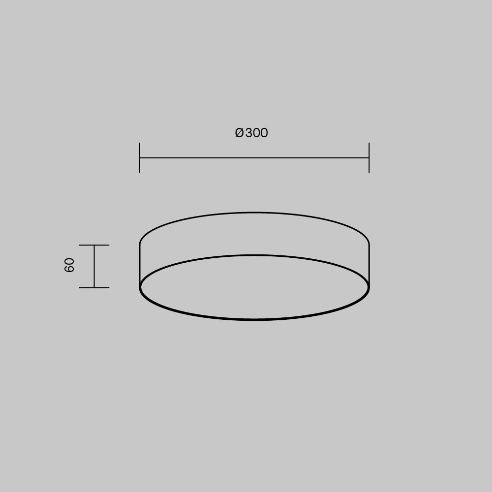 Ceiling luminaire C032CL-36W3K-RD-W