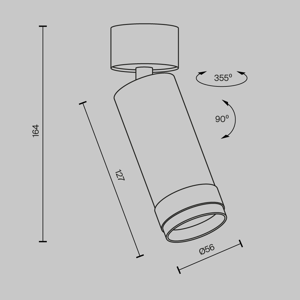 Laevalgusti C055CL-L12W3K-Z-B