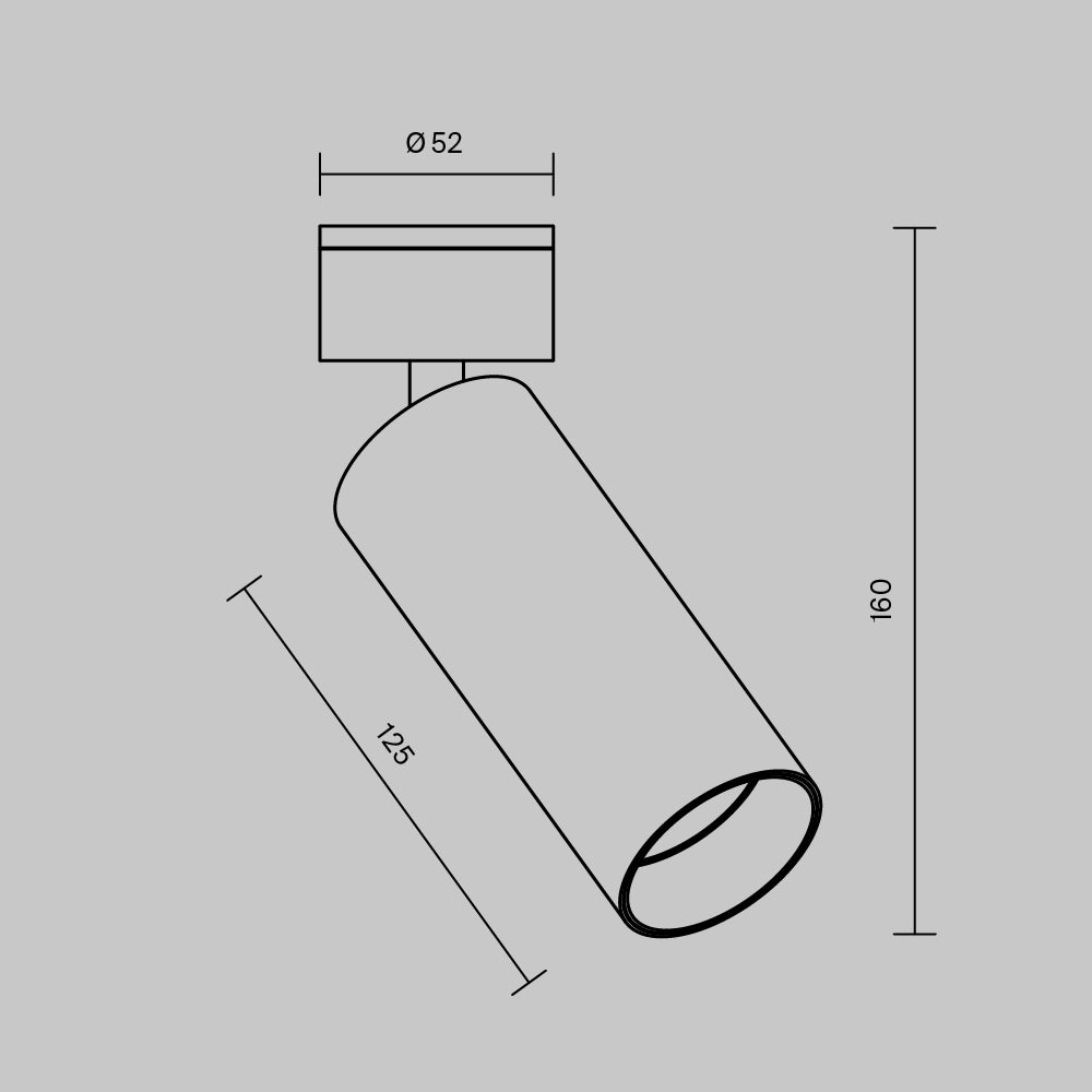 Ceiling luminaire C055CL-L12W4K-W-W