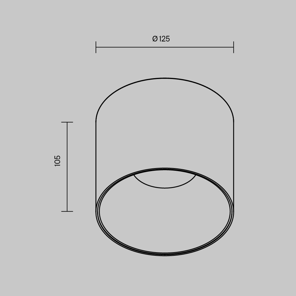 Laevalgusti C064CL-01-25W4K-RD-WB
