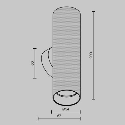 Wall Luminaire C080WL-02-GU10-B