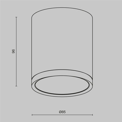 Ceiling luminaire C086CM-GX53-MRD-BG