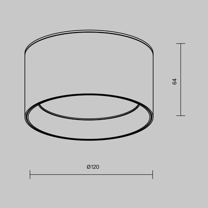Ceiling luminaire C089CL-12W3K-BMG