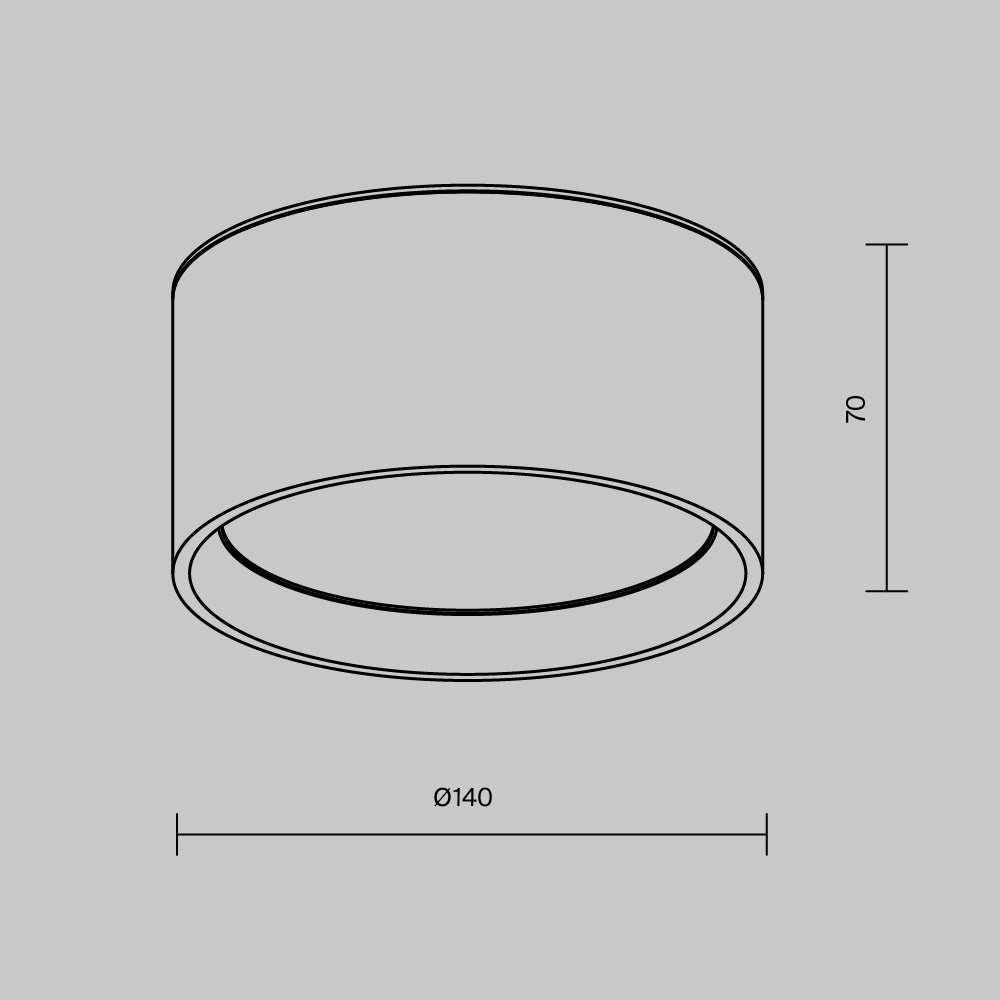 Ceiling luminaire C089CL-15W3K-B