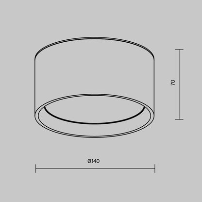 Ceiling luminaire C089CL-15W3K-B