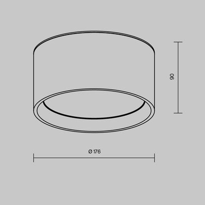 Ceiling luminaire C090CL-15W3K-W