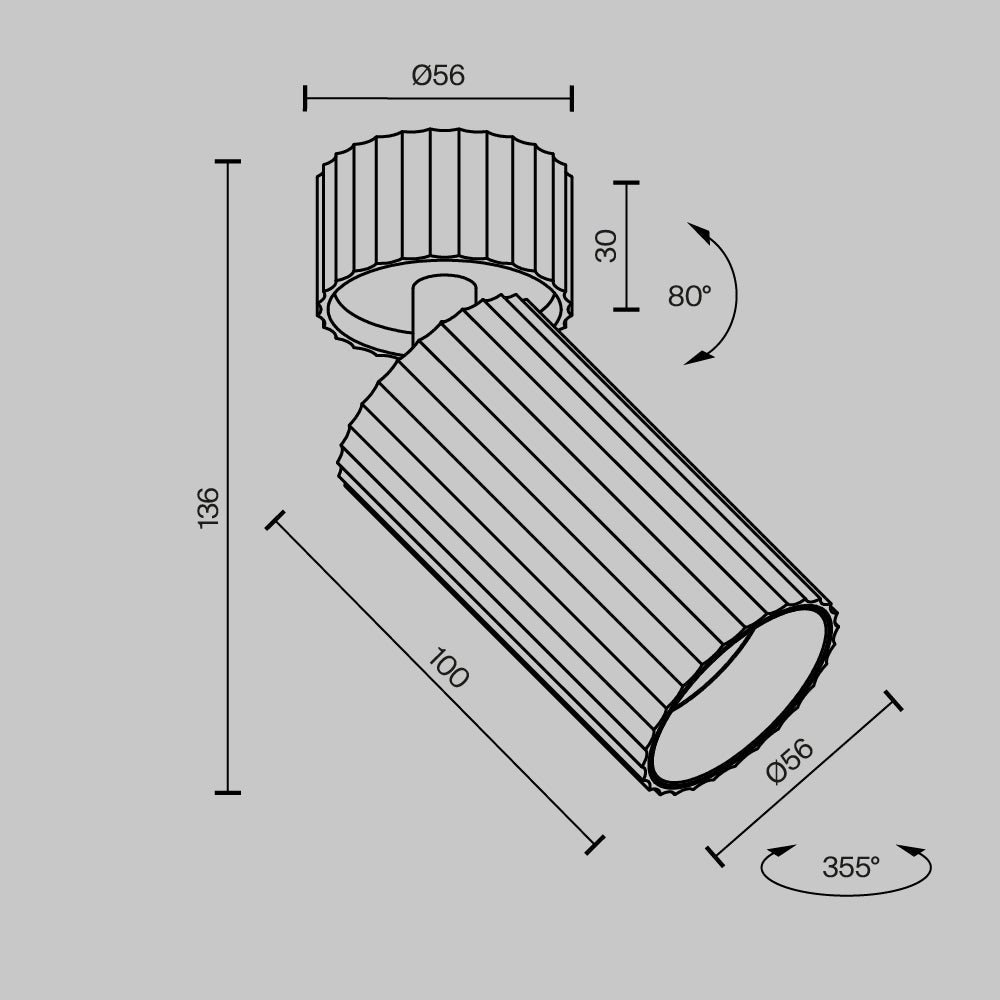 Laevalgusti C108CL-01-GU10-BS