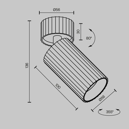 Laevalgusti C108CL-01-GU10-B