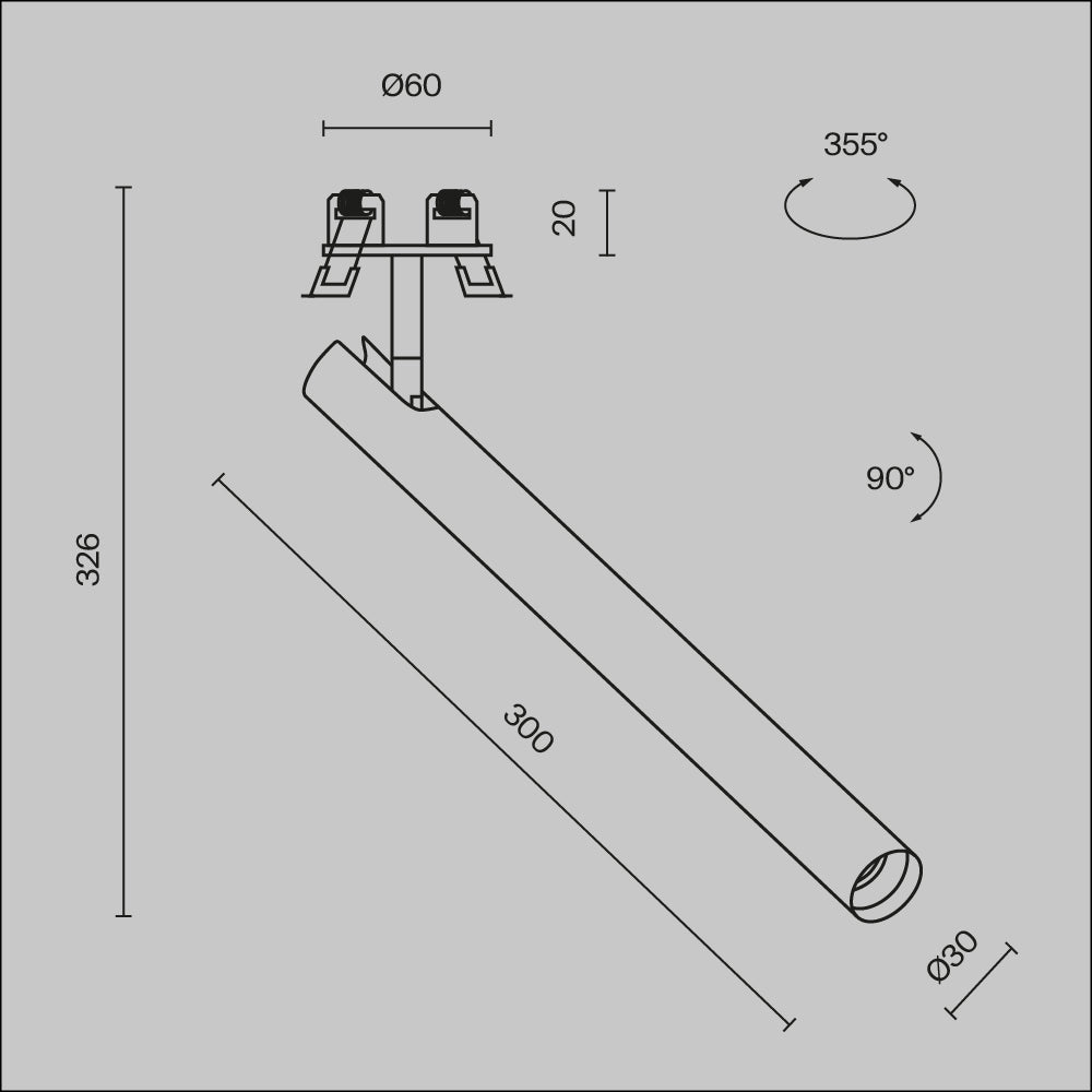 Downlight C141RS-L300-6W3K-W