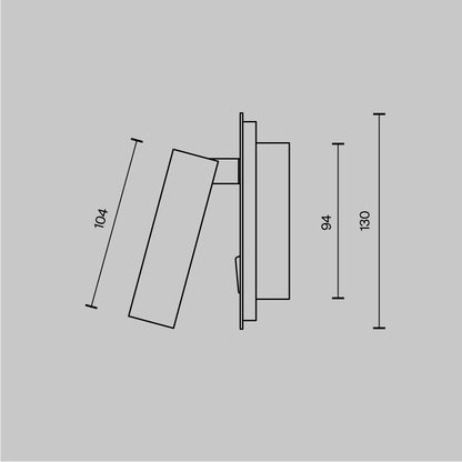 Seinavalgusti C175-WL-01-6W-B
