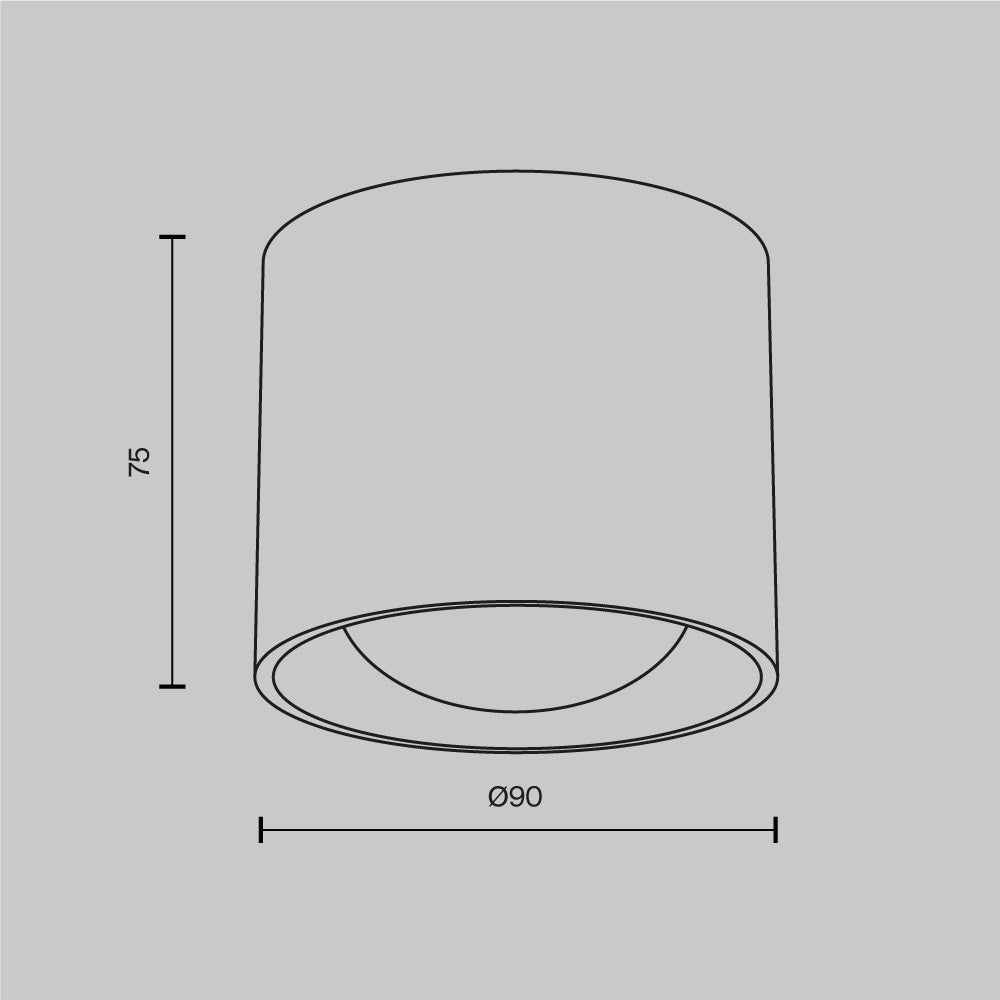 Ceiling luminaire C217CL-15W3K-W