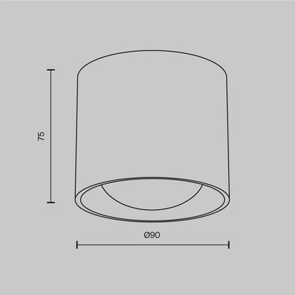 Ceiling luminaire C217CL-15W3K-W