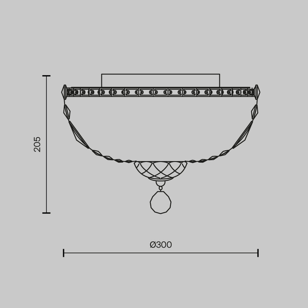 Lühter DIA100-CL-03-G
