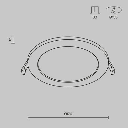 Downlight DL016-6-L12W