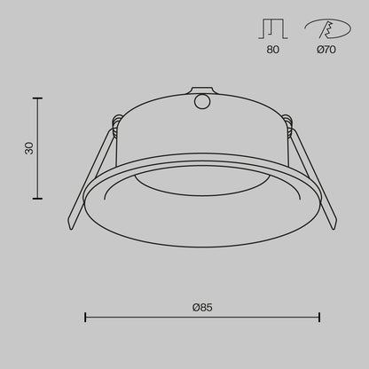Downlight DL027-2-01-MG