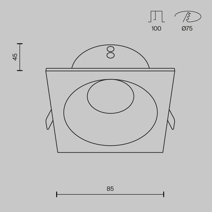 Downlight DL033-2-01B