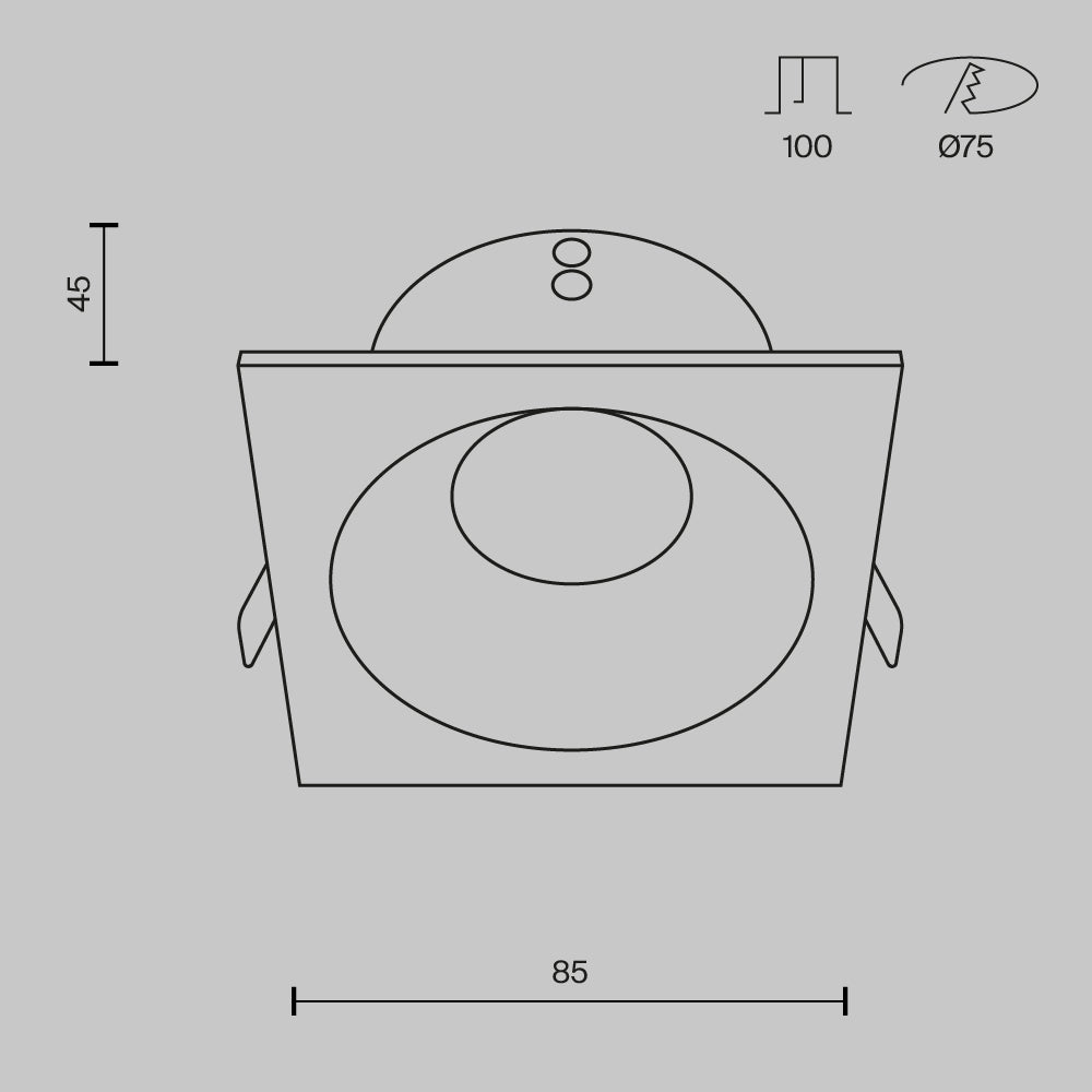 Downlight DL033-2-01W