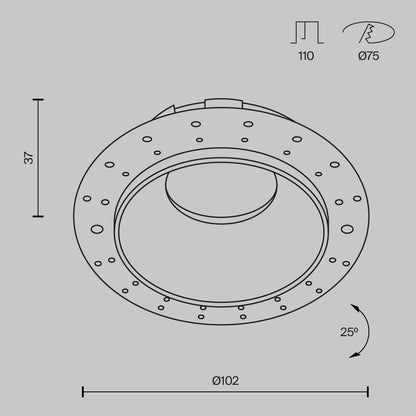 Süvisvalgusti DL051-U-2W